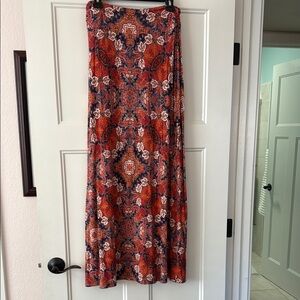 Floral Patterned Maxi Skirt